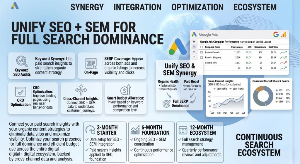 SEO + SEM Integrated Strategy